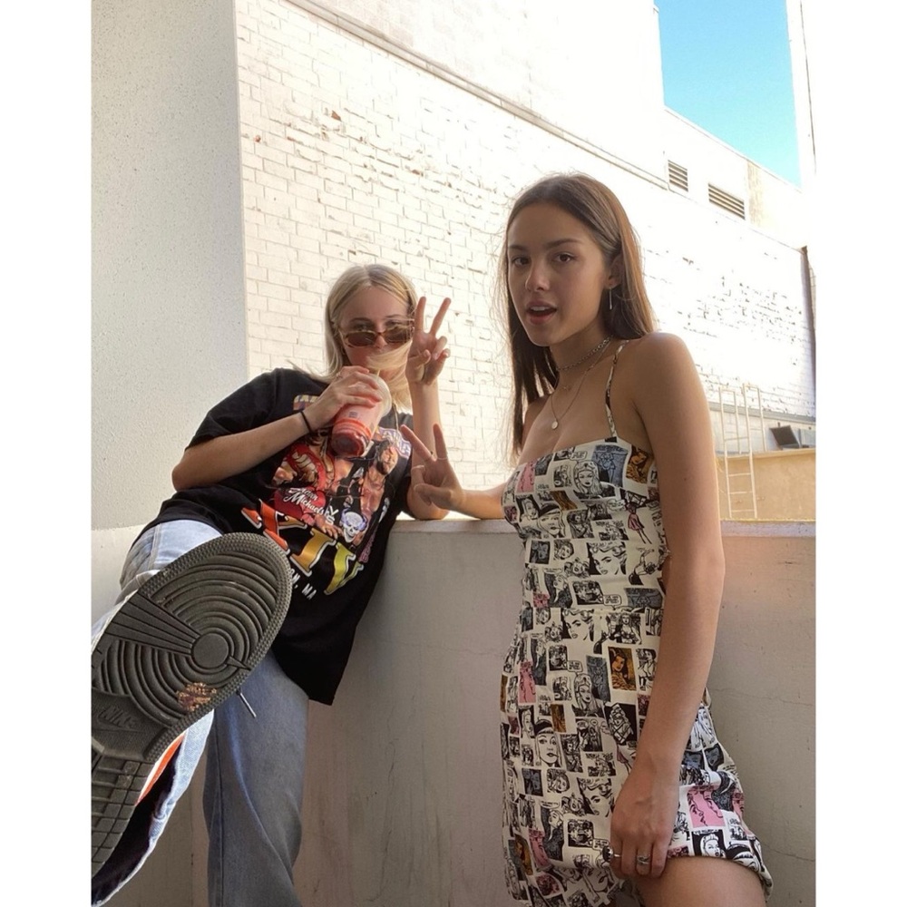 Reformation Cane Dress in Comic